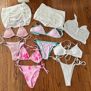 7 Piece Women's Beach Clothing Bundle (size small)